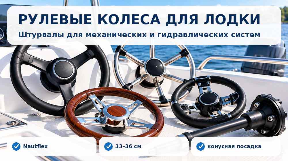 Рулевые колеса и штурвалы для лодок и катеров