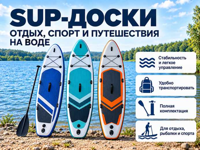 SUP-доски для отдыха, спорта и путешествий на воде